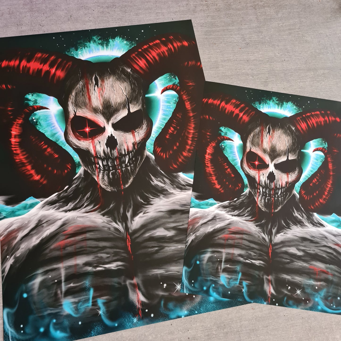 Totenkopf-Dämon Poster