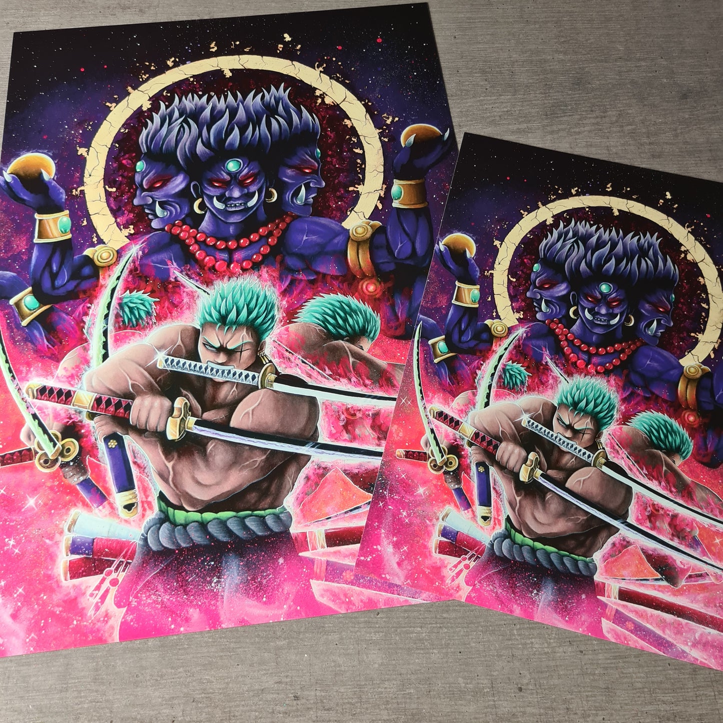 Triple Swordsman Print