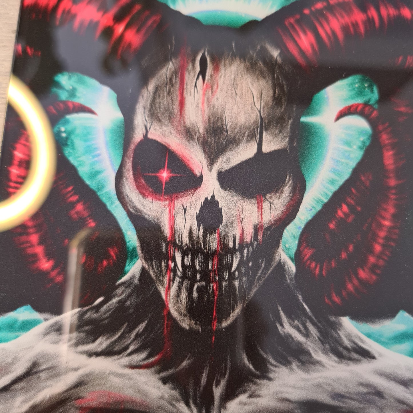 Skull demon acrylic glass print