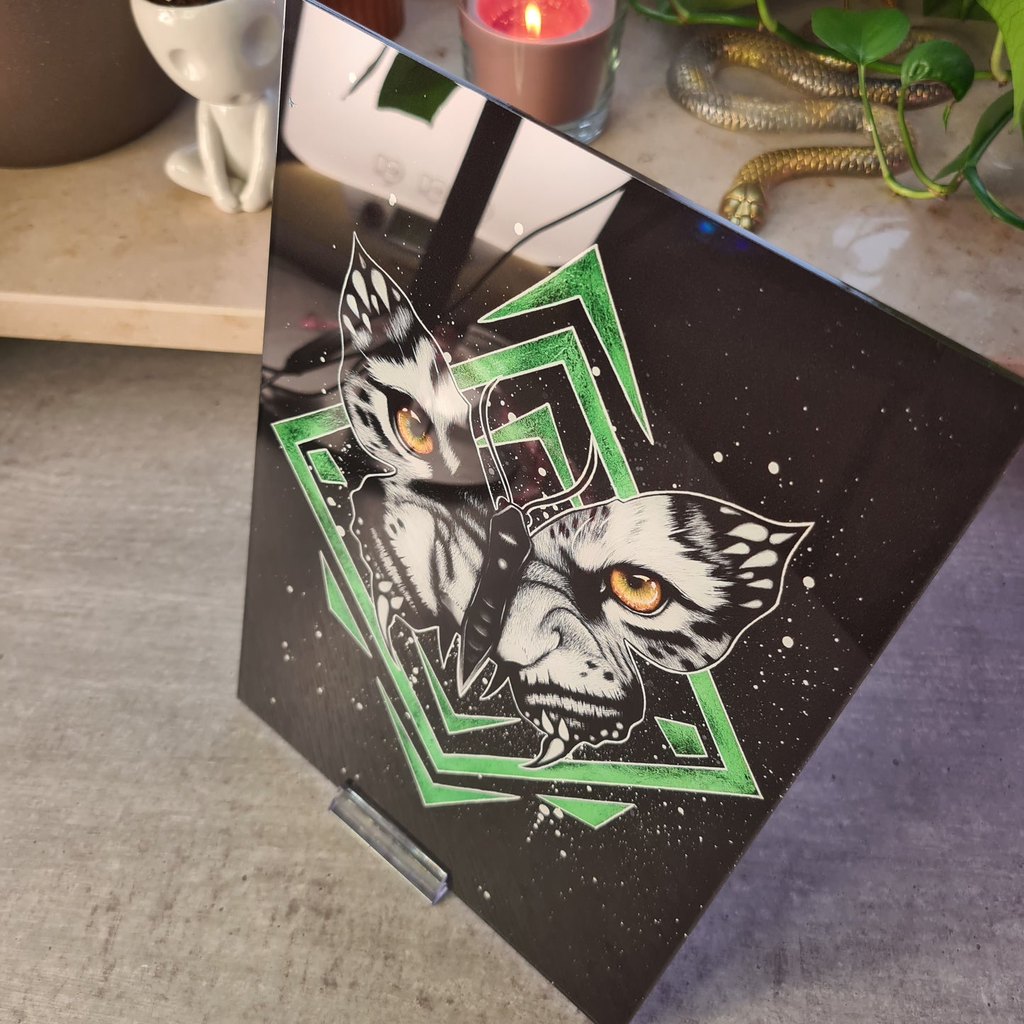 Tigerbutterfly acrylic glass print