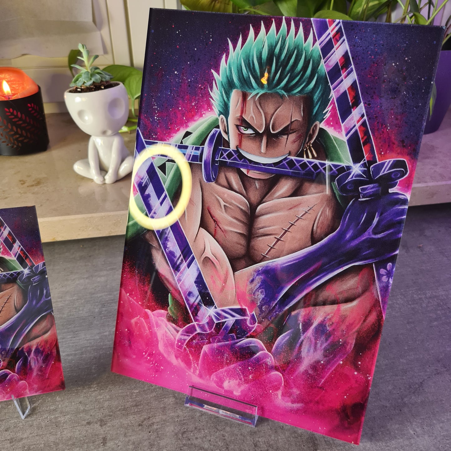 Triple Swordsman acrylic glass print