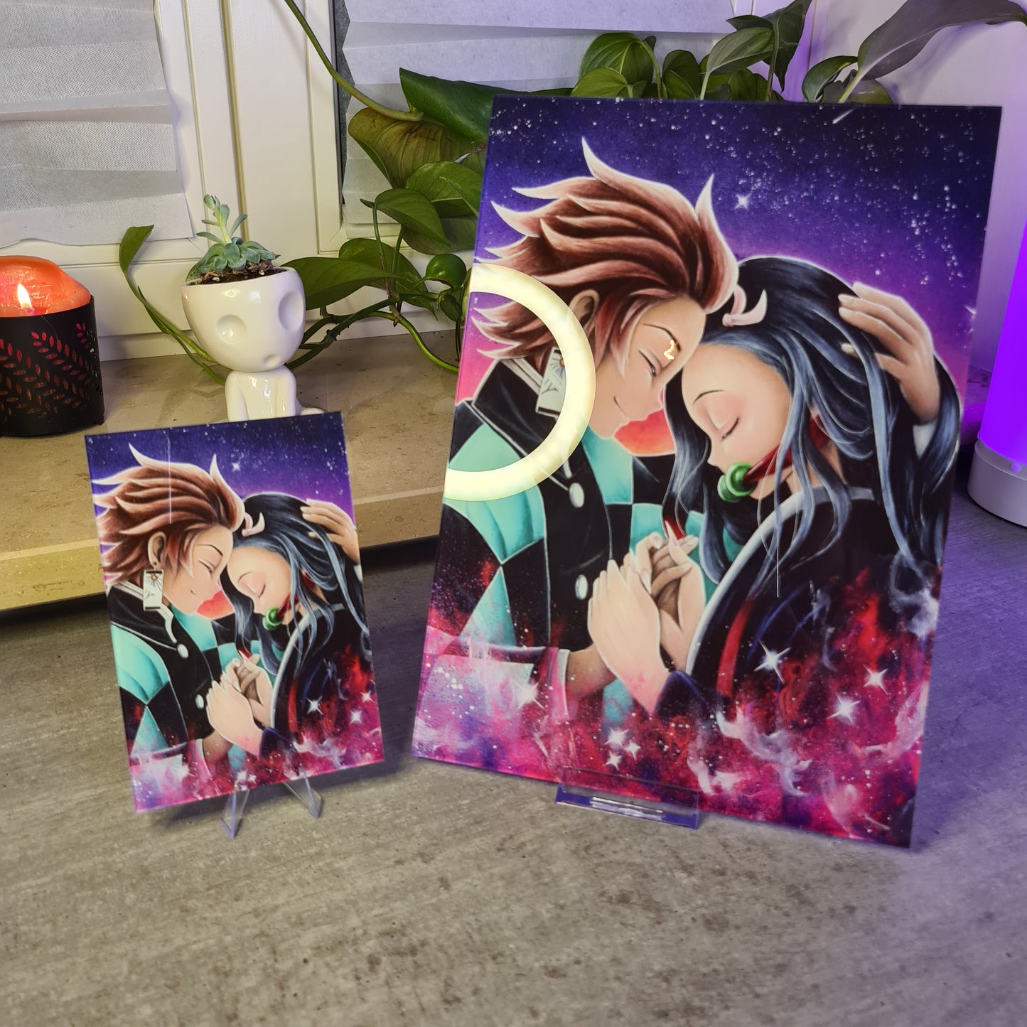 Siblings acrylic glass print