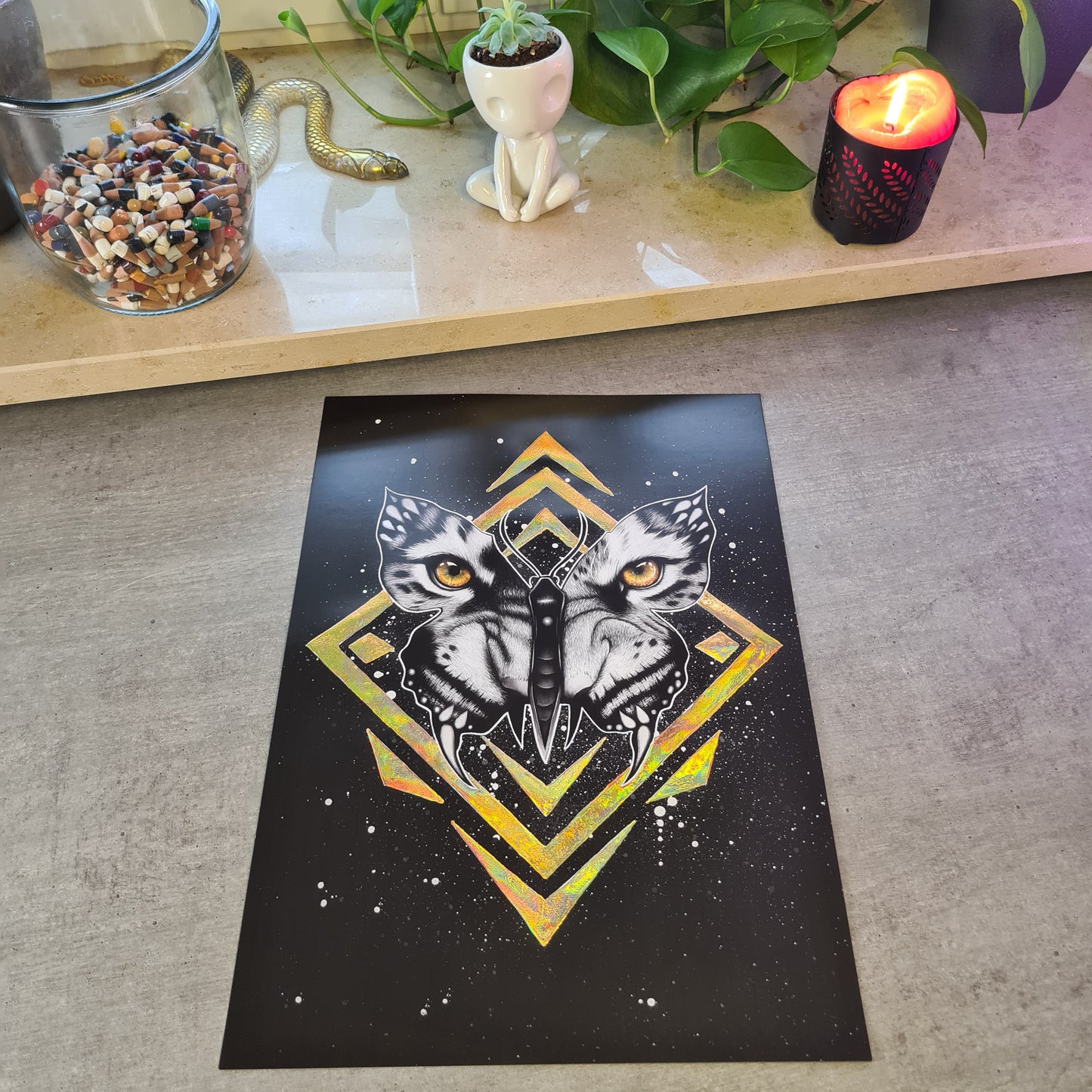 Tigerbutterfly Holo-Poster