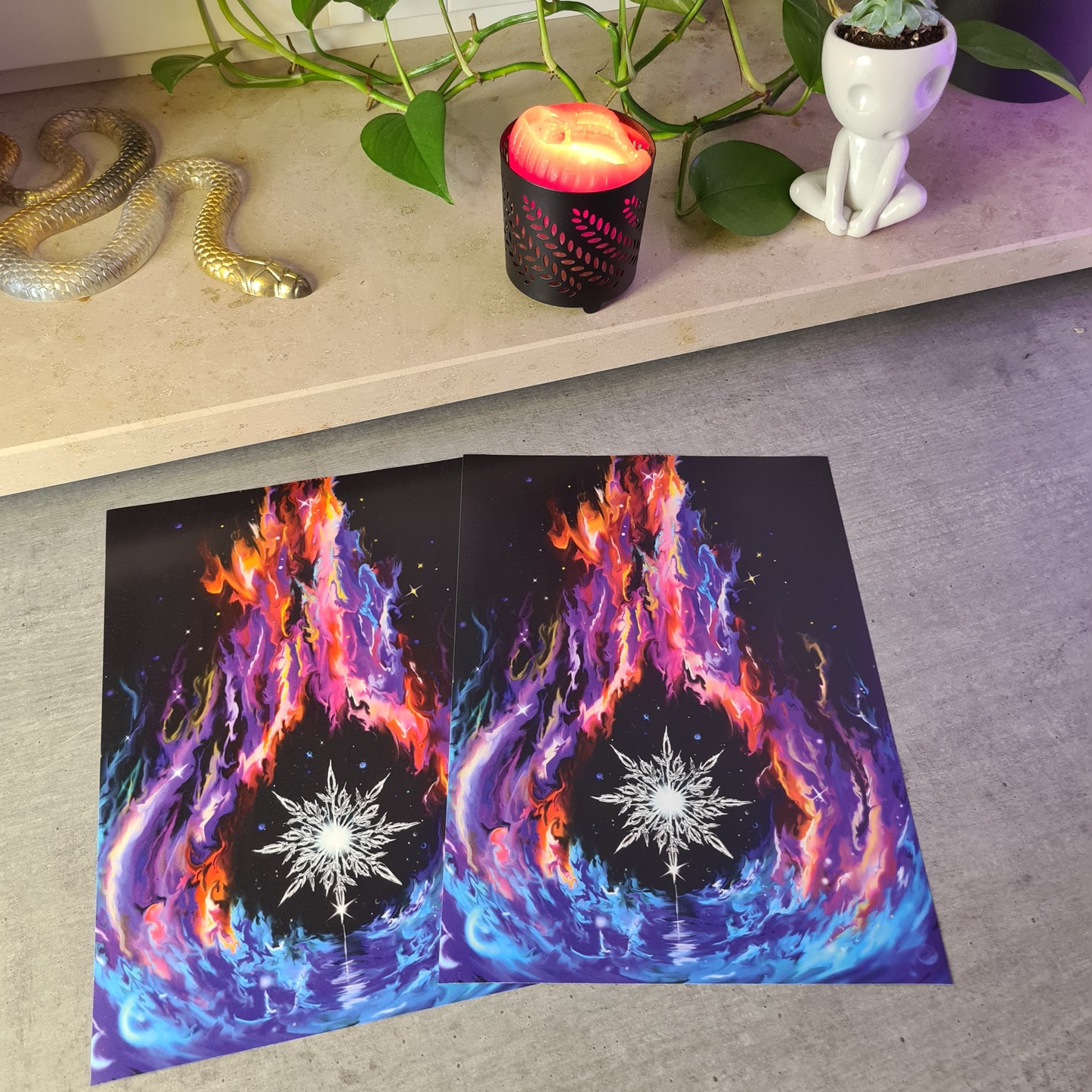 Fire & Ice Print