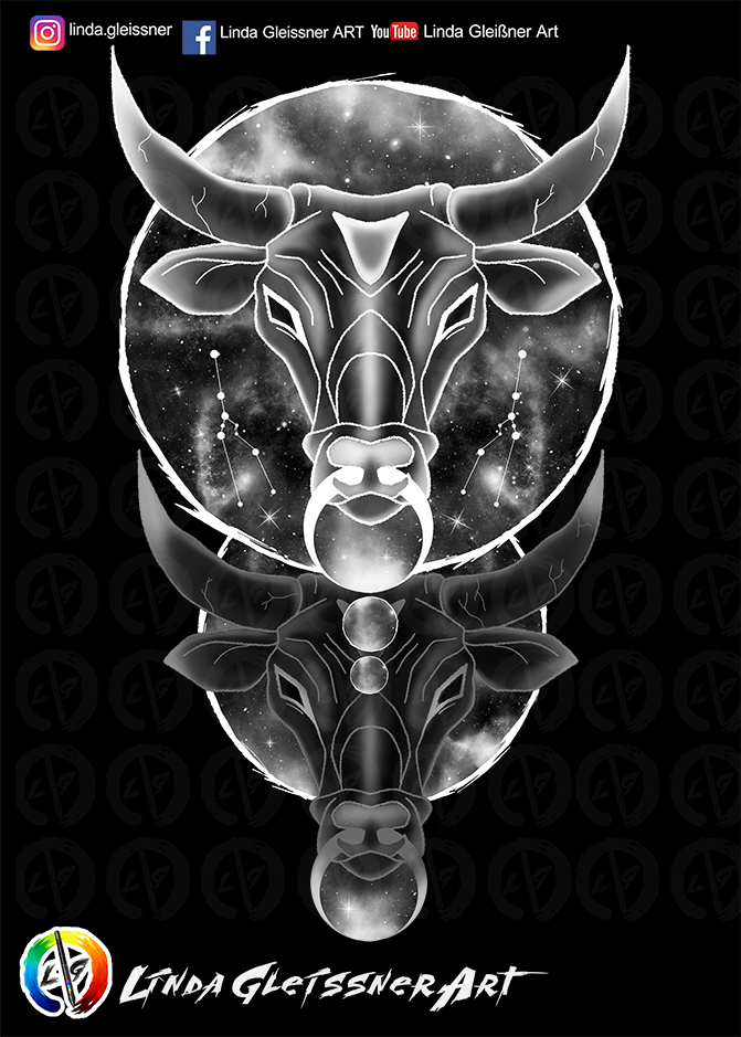 Zodiac sign Taurus Print