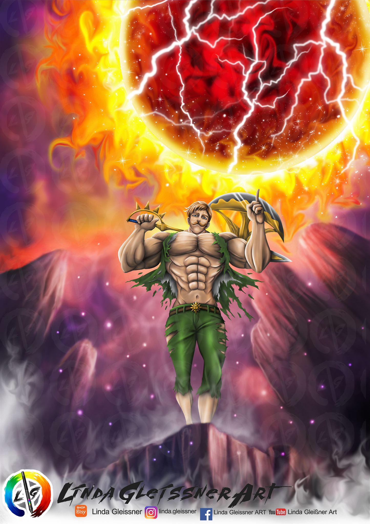 Deadly Sins Trio Print