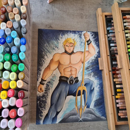 Originale Zeichnung!  Aquaman