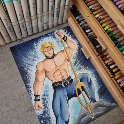 Originale Zeichnung!  Aquaman