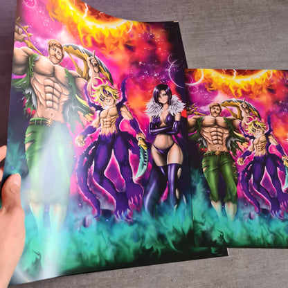 Meliodas, Merli & Escanor Poster