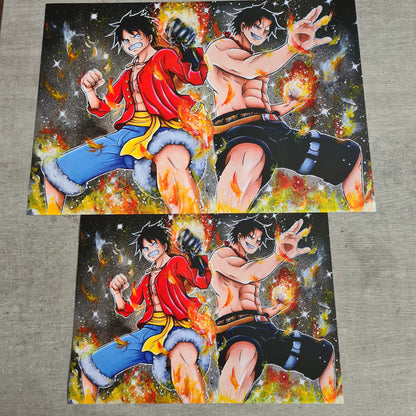 Ace & Luffy Poster