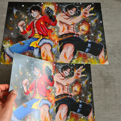 Ace & Luffy Poster