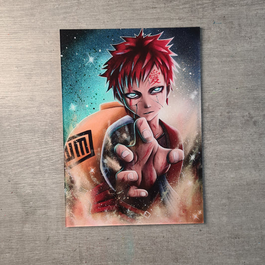 Gaara acrylic glass print