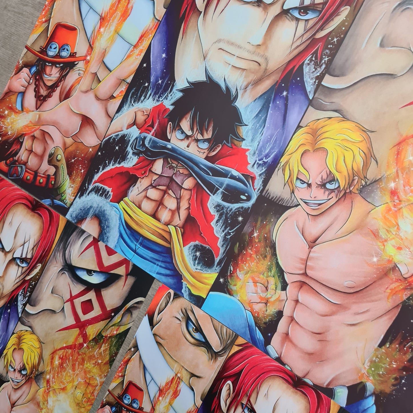 Ruffy, Sabo, Ace Poster