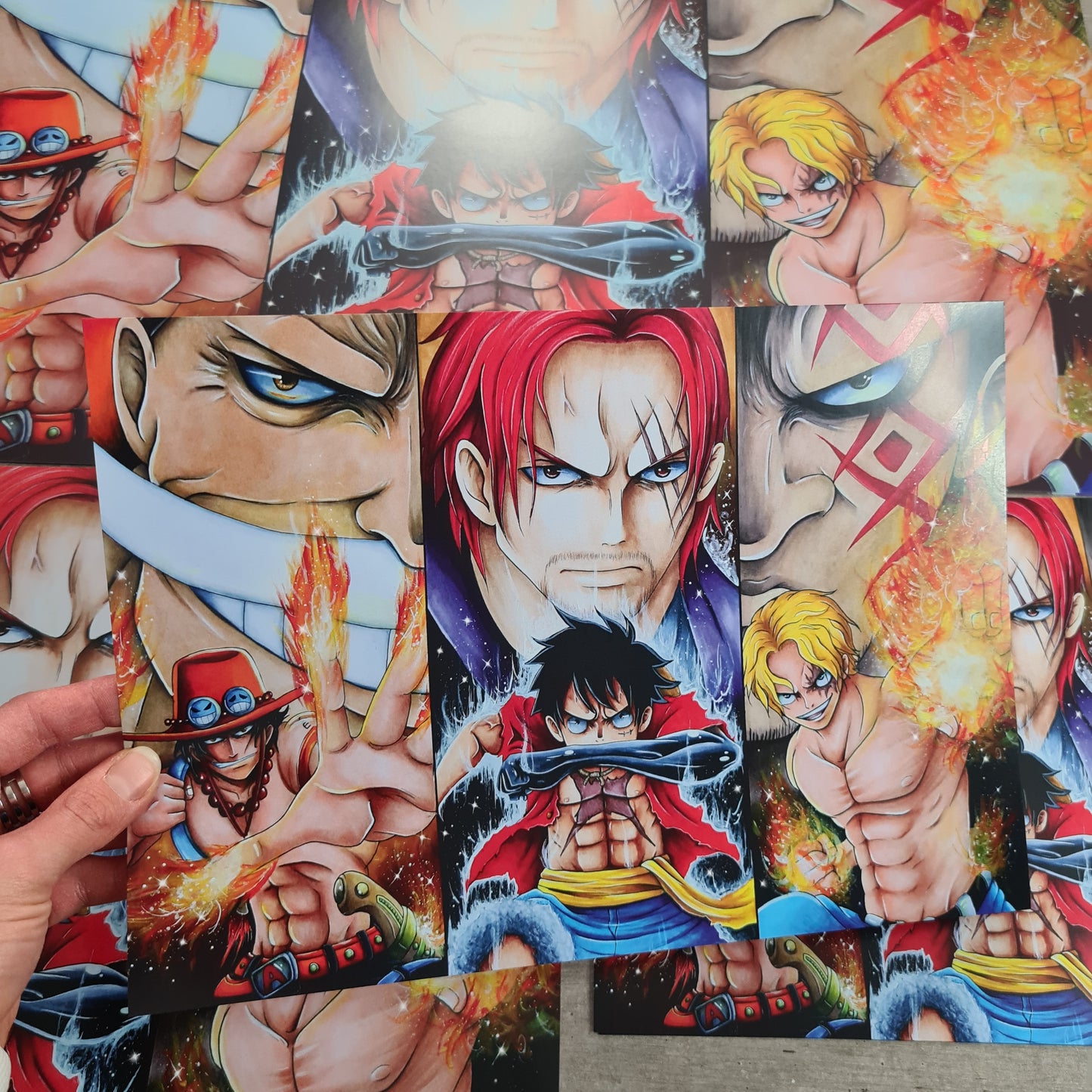 Ruffy, Sabo, Ace Poster