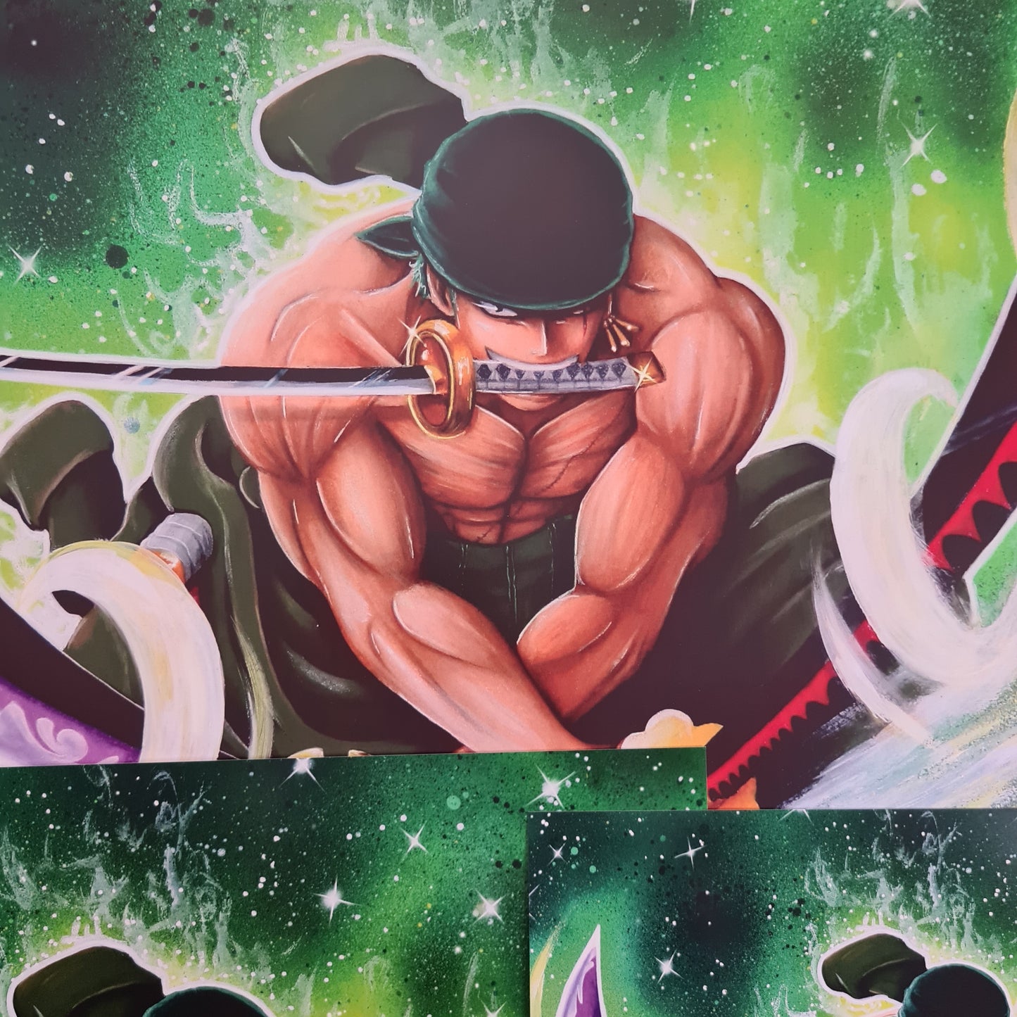 Zoro 3 Schwerter Stiel Poster