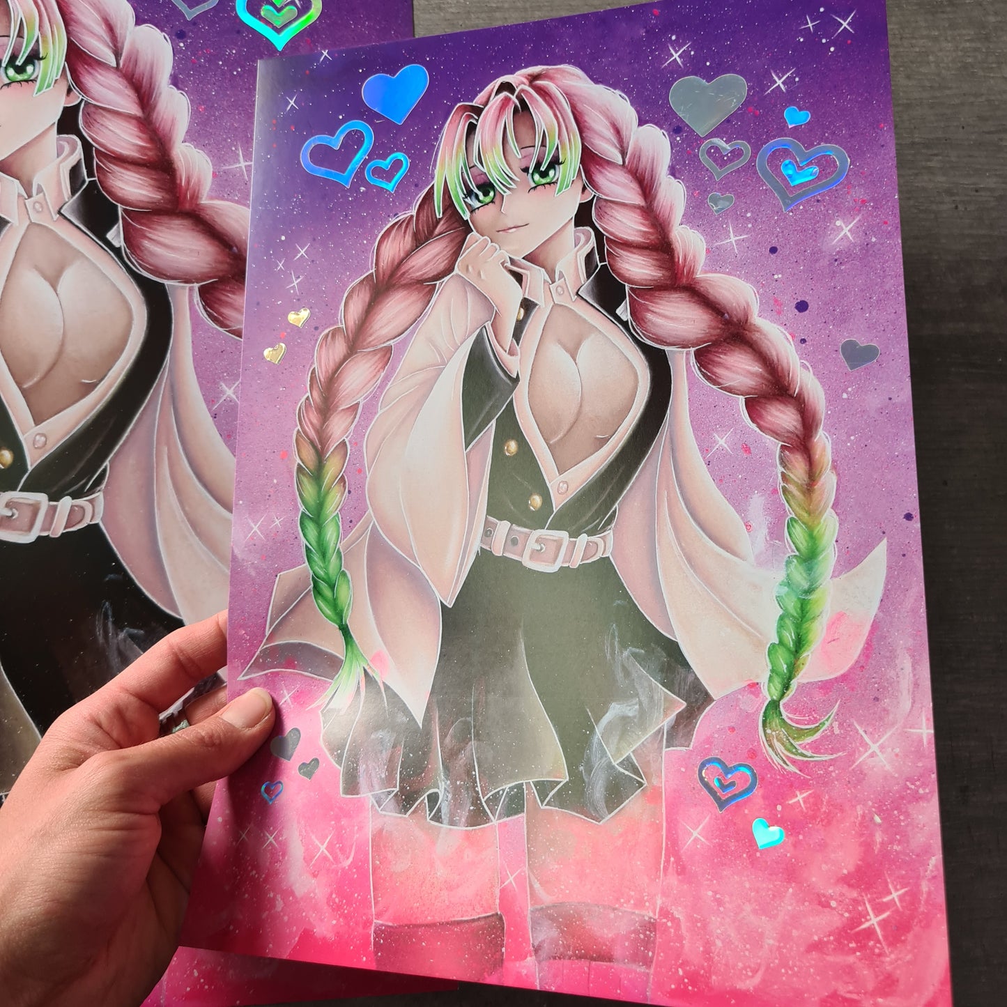 Mitsuri Poster mit Hologramm Effekt