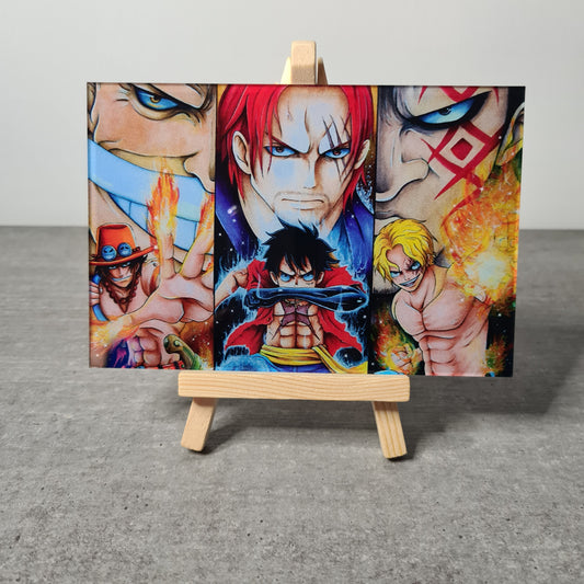 Luffy, Sabo, Ace acrylic glass print