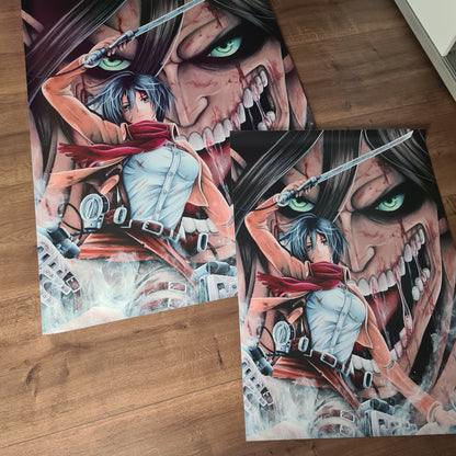 Mikasa Ackermann XXL PVC-Poster