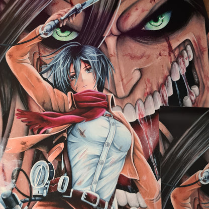 Mikasa Ackermann XXL PVC-Poster