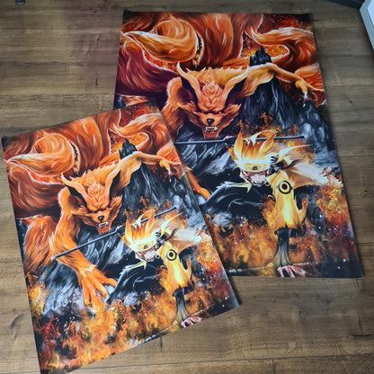 Naruto & Kurama XXL PVC-Poster