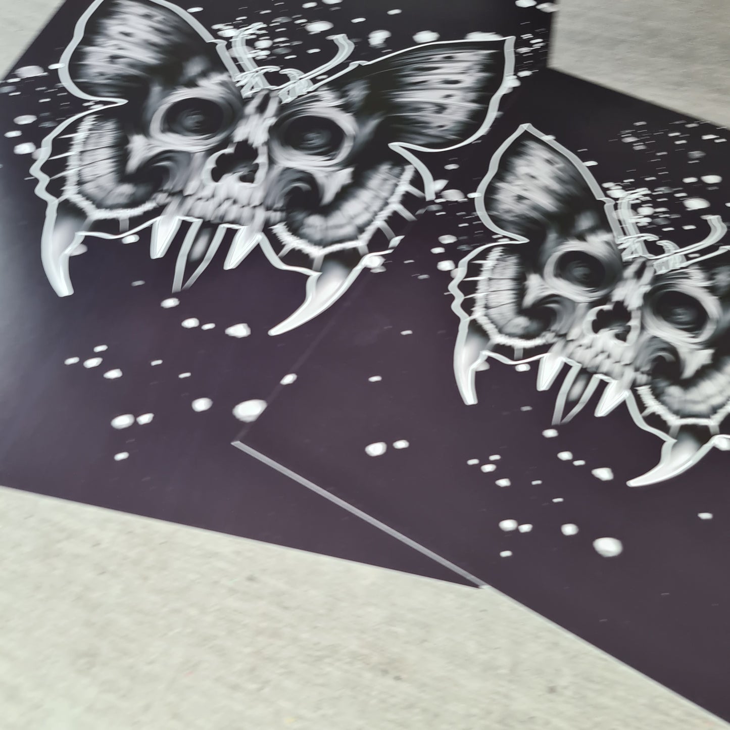 Skull-butterfly Poster