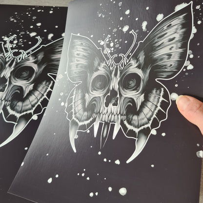 Skull-butterfly Poster