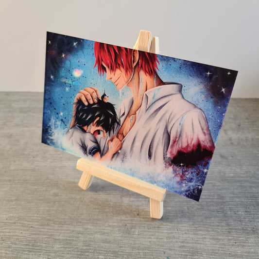 Shanks & Luffy acrylic glass print