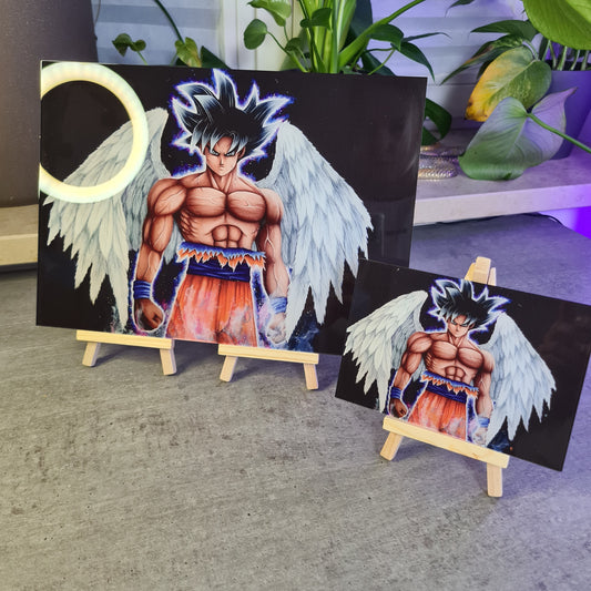 Winged Goku acrylic glass print