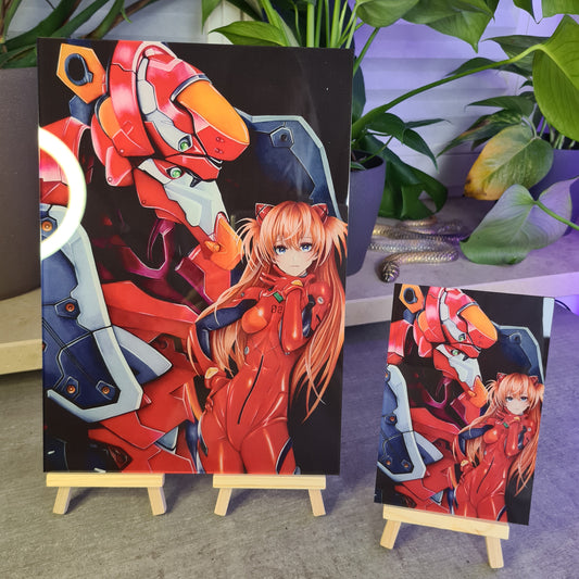 Shinji & EVA 01 acrylic glass print