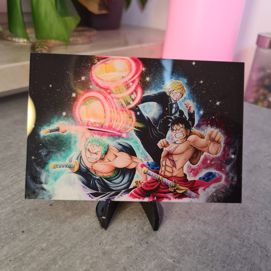 Luffy, Sanji & Zoro acrylic glass print