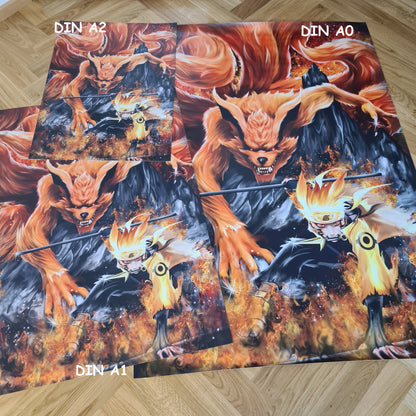 Naruto & Kurama XXL PVC-Poster