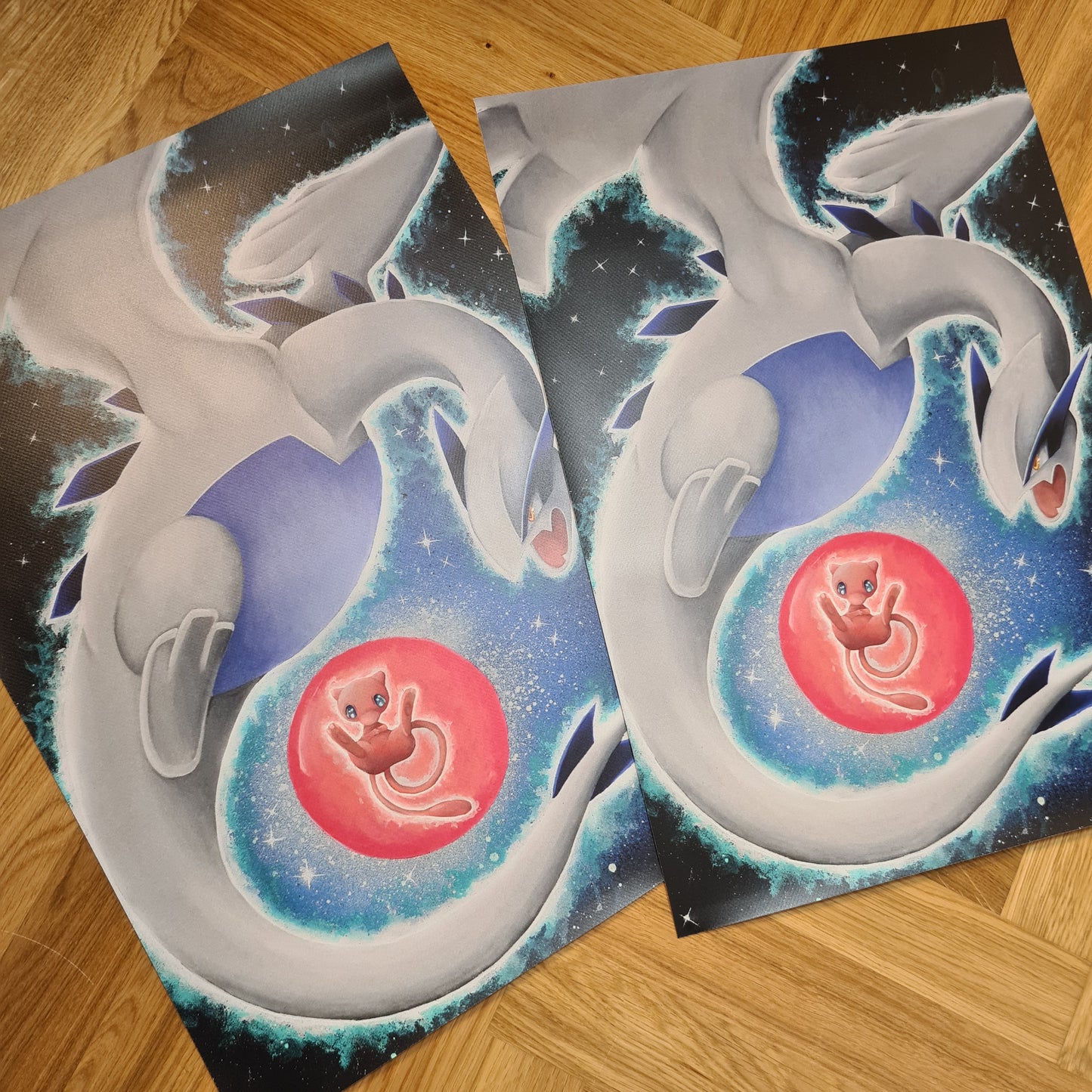 Lugia & Mew PVC POSTER 