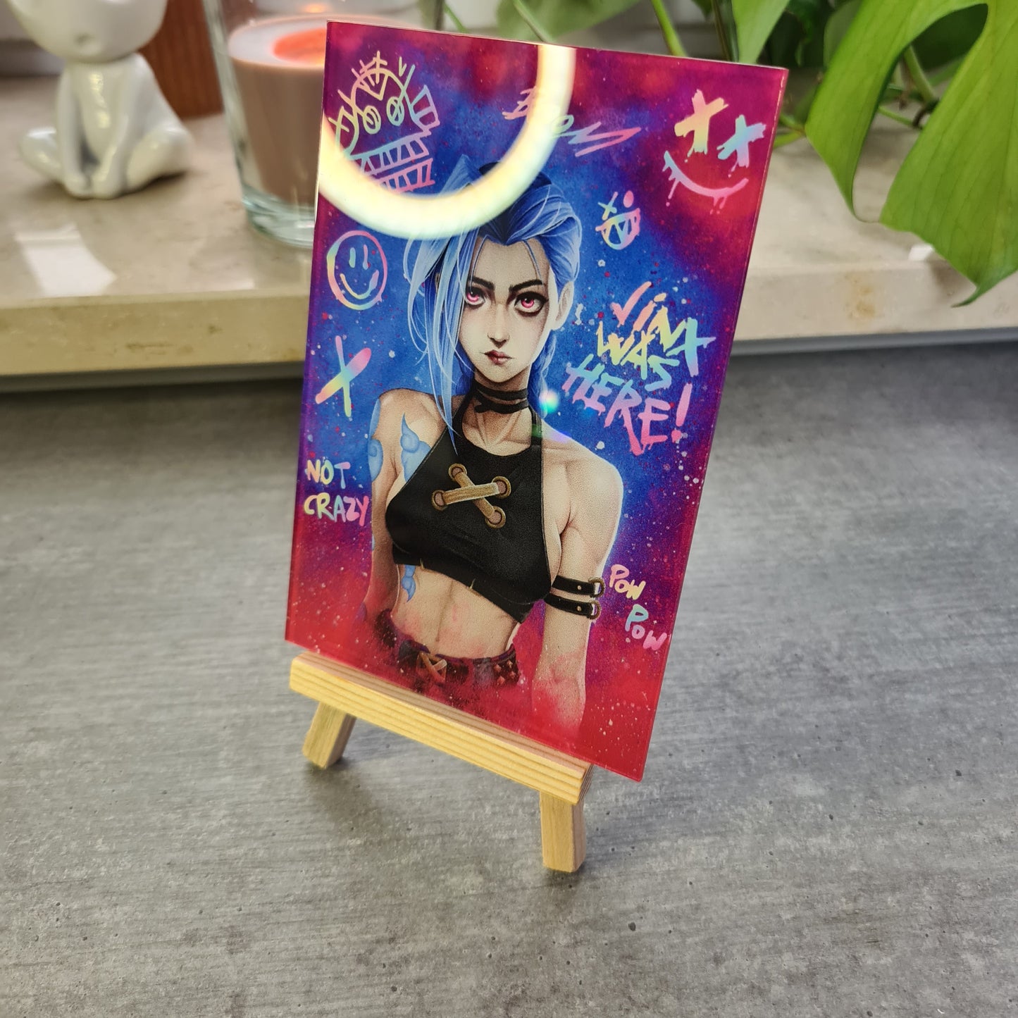 Jinx- Arcane glass print