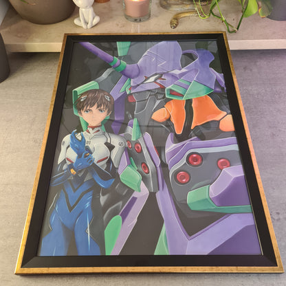 Originale Zeichnung! Shinji & EVA01