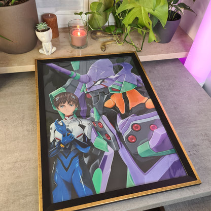 Originale Zeichnung! Shinji & EVA01