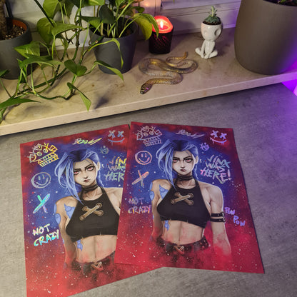 Bewitched girl Holo-Poster