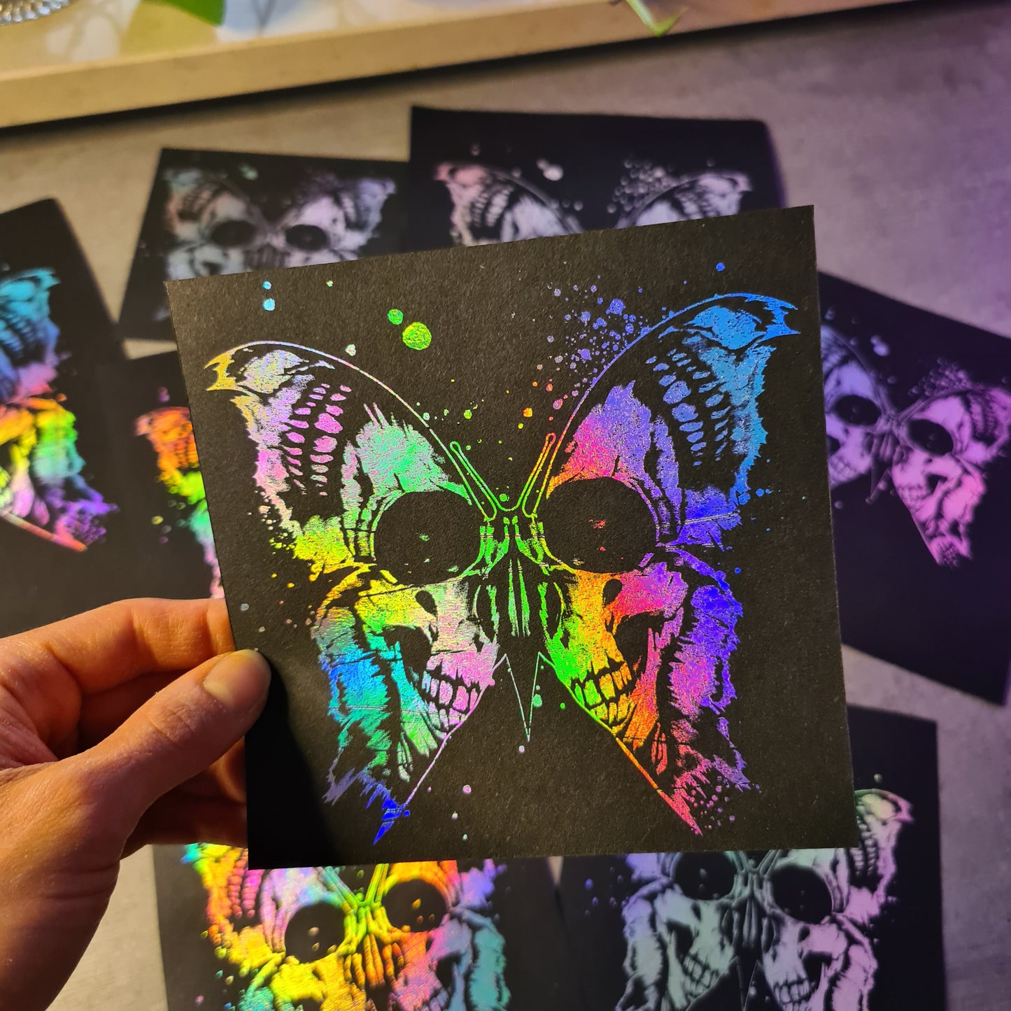 Skullbutterfly Holo Poster