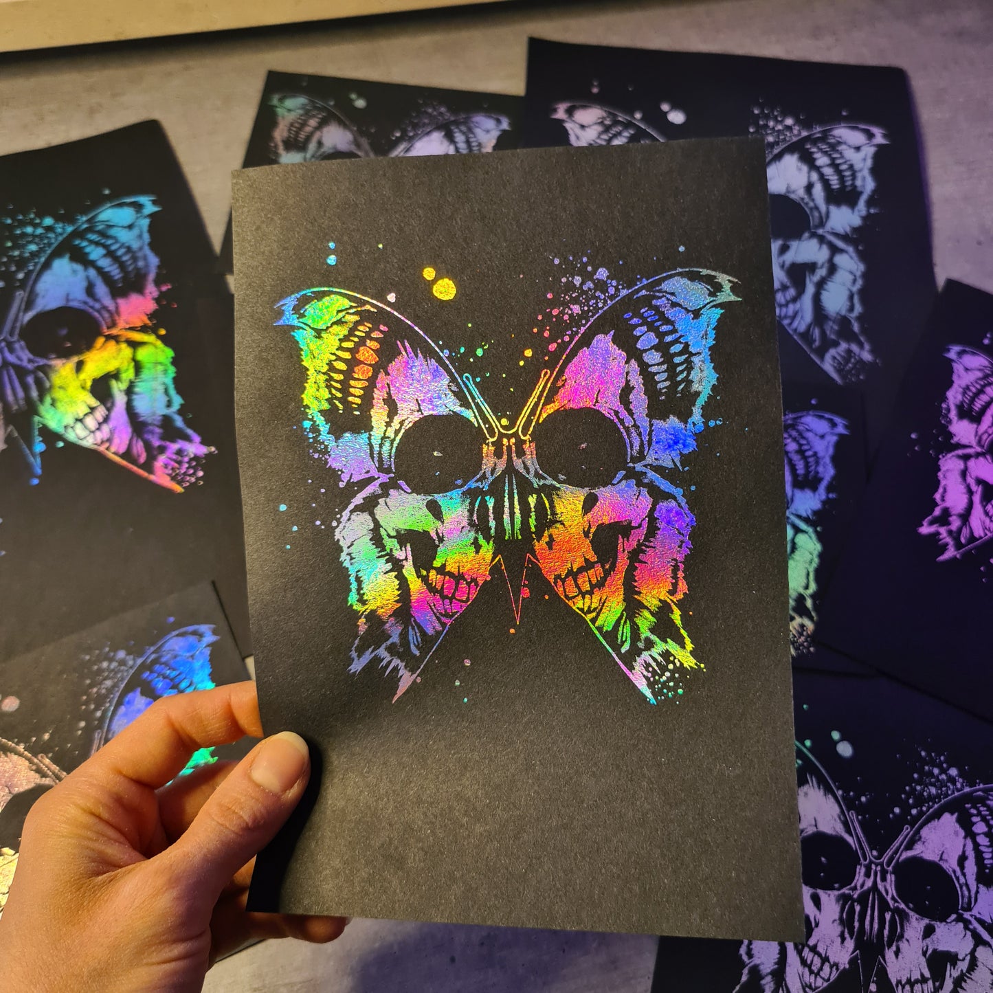 Skullbutterfly Holo Poster