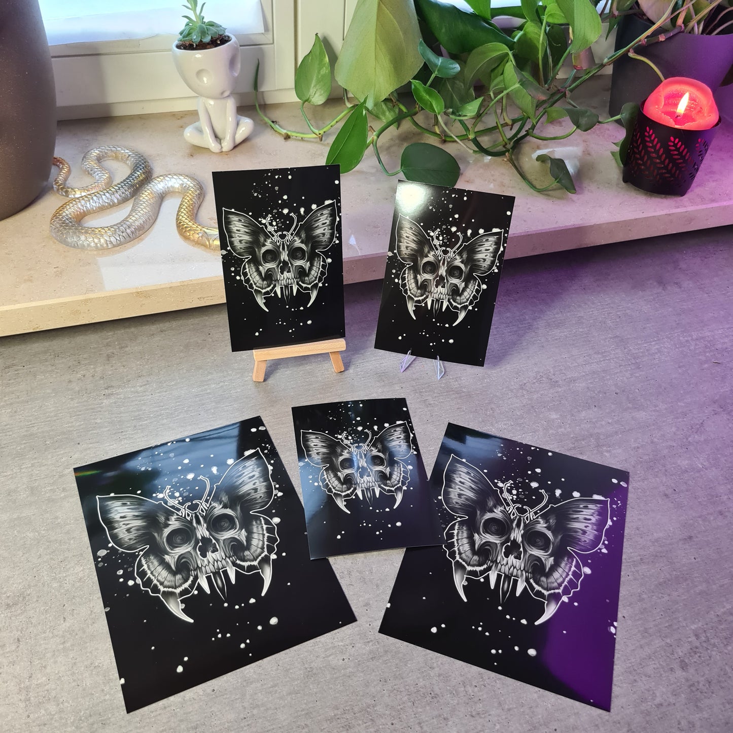 Skull-butterfly Poster