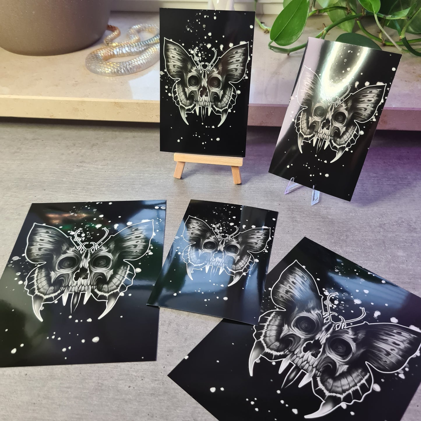 Skull-butterfly Poster
