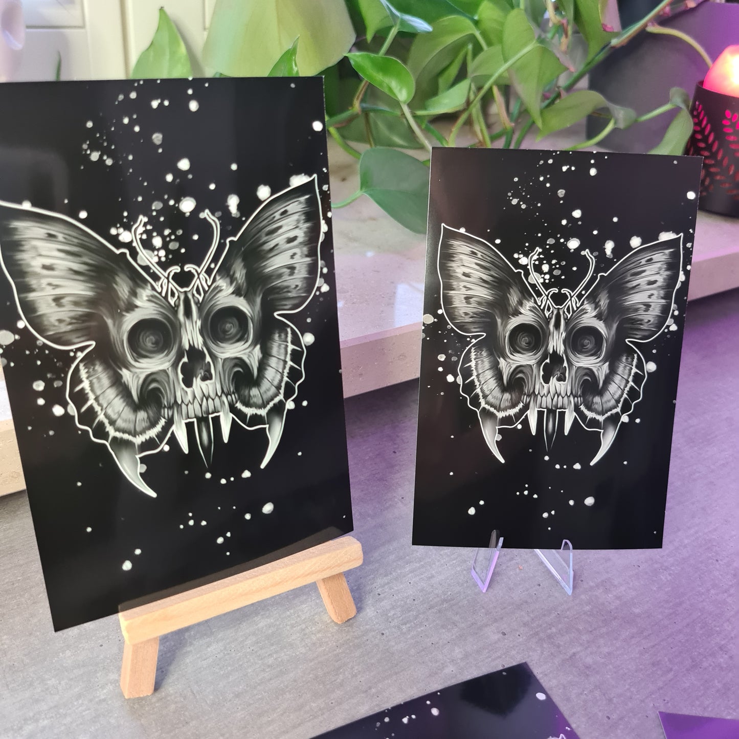 Skull-butterfly Poster