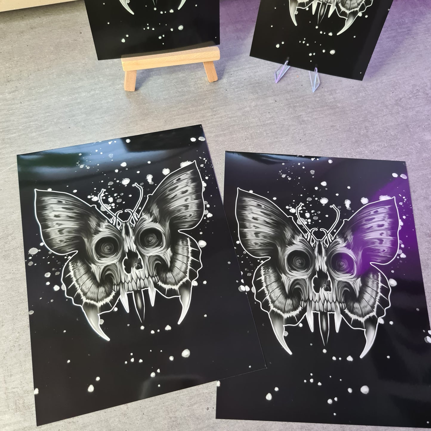Skull-butterfly Poster