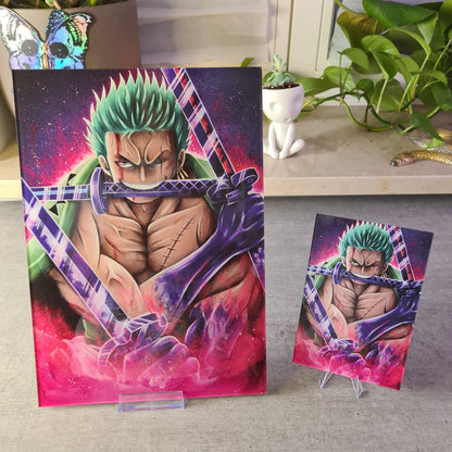 Dreifacher Schwertkämpfer Acrylglas