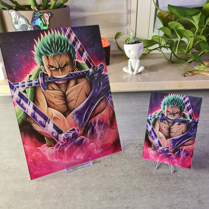 Dreifacher Schwertkämpfer Acrylglas