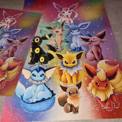 Eeveelution Holo-Print