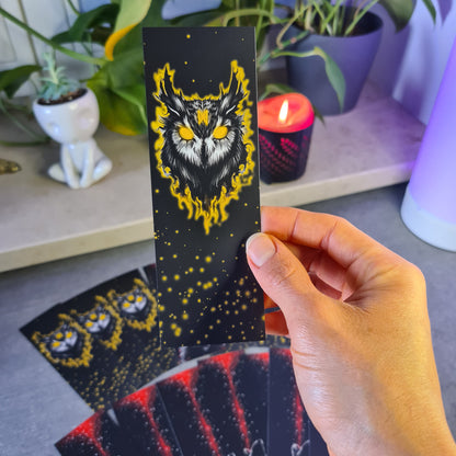Wolf & Owl Bookmark