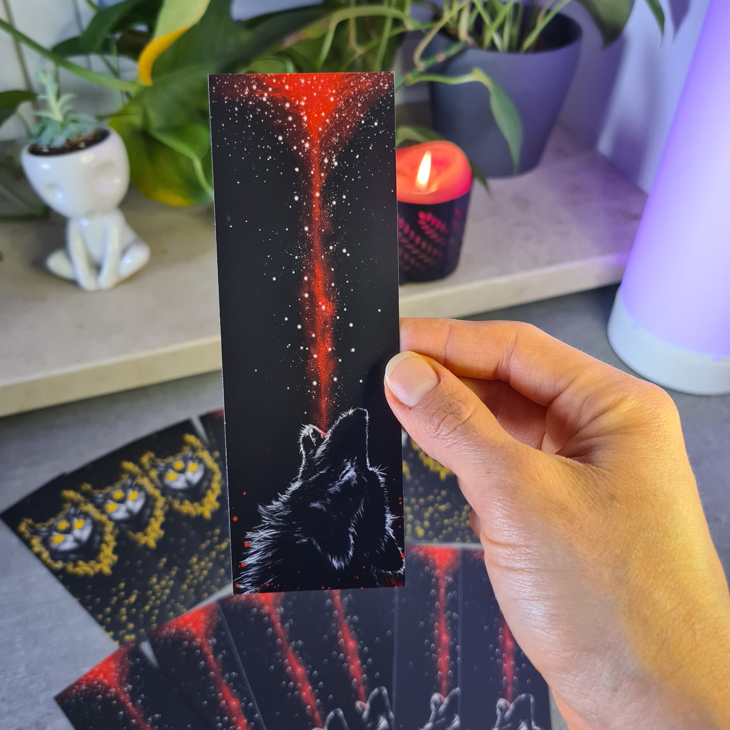 Wolf & Owl Bookmark
