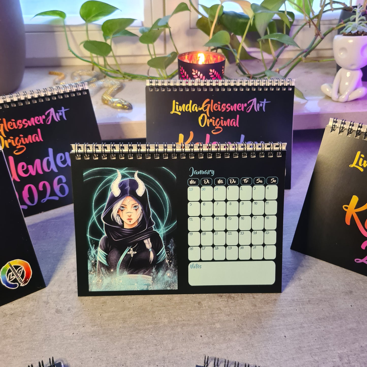 Linda Gleissner Art - Tischkalender 2026