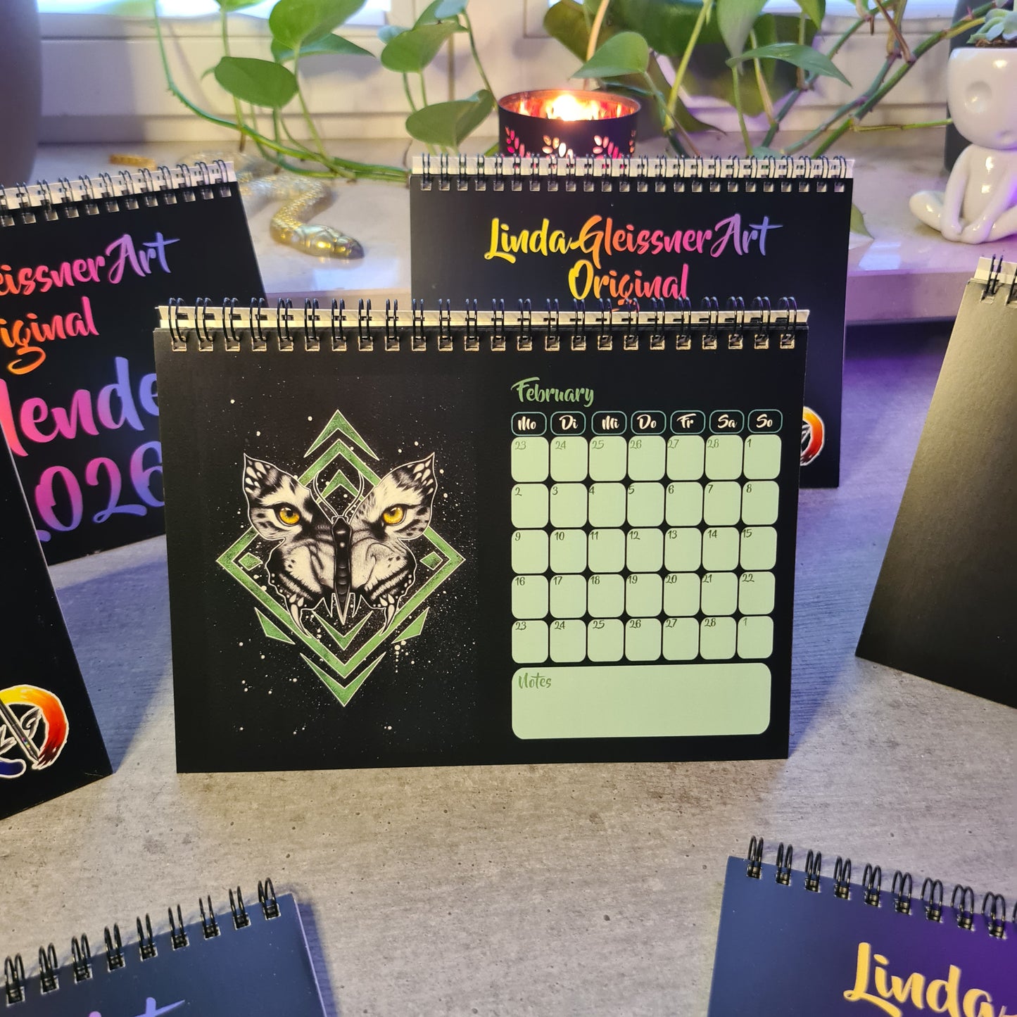 Linda Gleissner Art - Tischkalender 2026