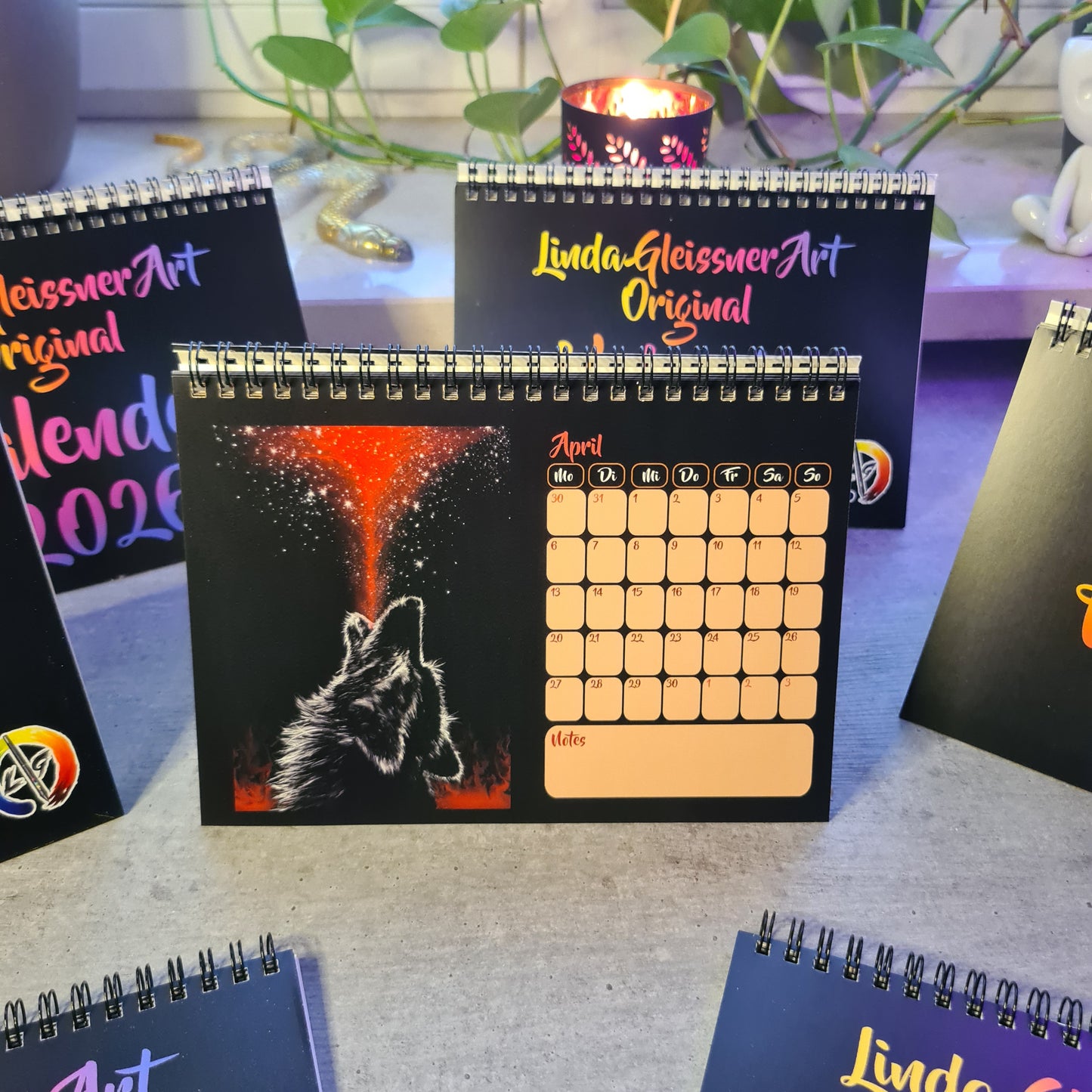 Linda Gleissner Art - Tischkalender 2026